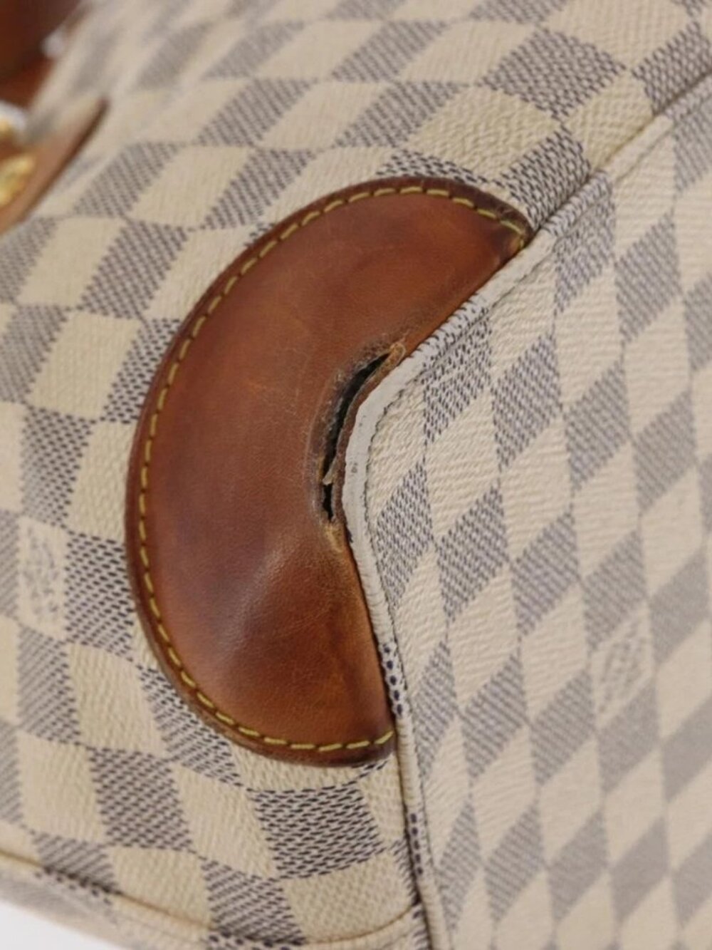 LOUIS VUITTON Damier Azur Hampstead MM Tote Bag N51206 LV Auth 169626 - Picture 4 of 16